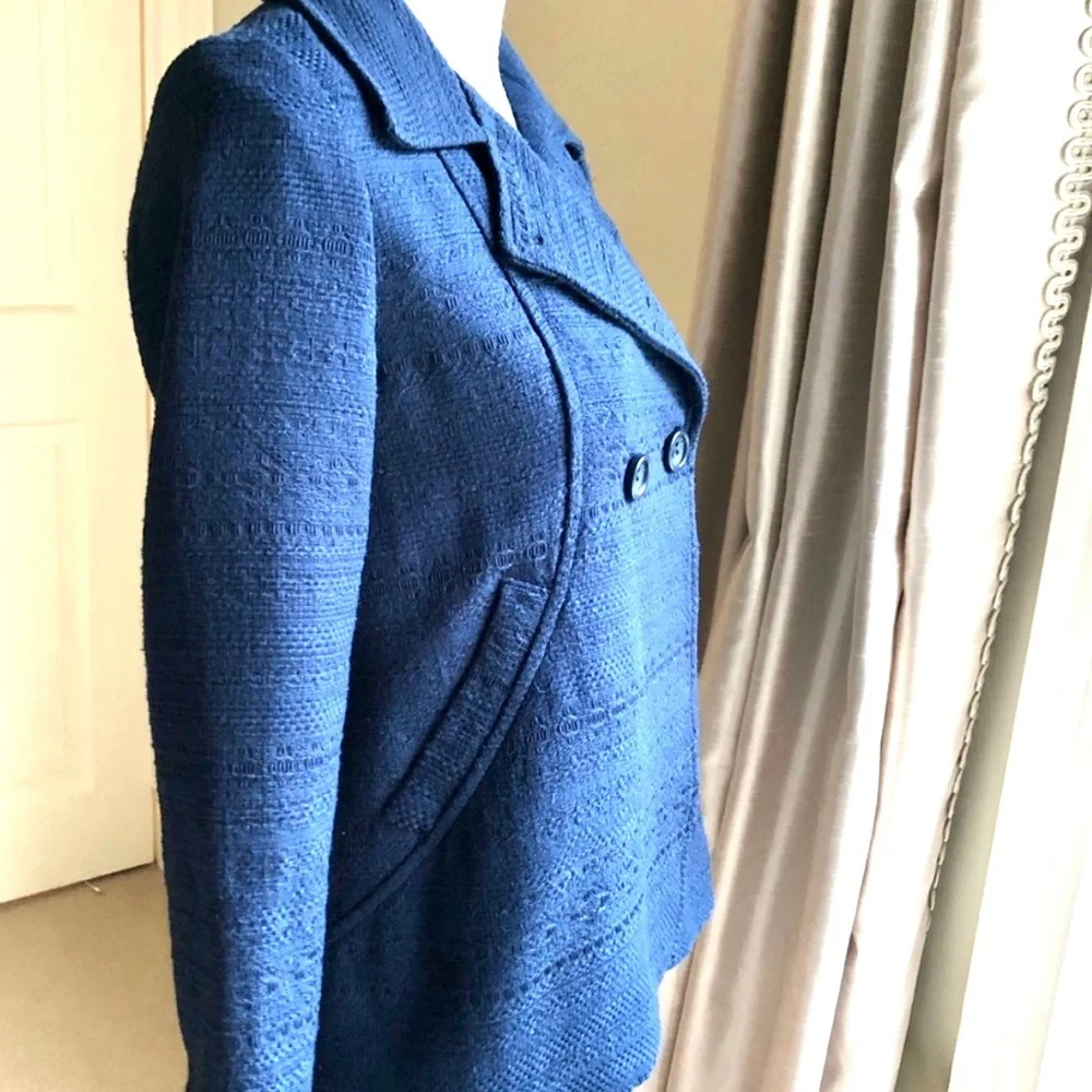 Zara Girl’s blue peacoat jacket 14